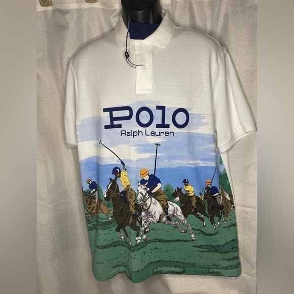 NWT Ralph Lauren Polo Stampede Polo Player Equestrian Horseman Stadium Polo L    - Picture 3 of 9